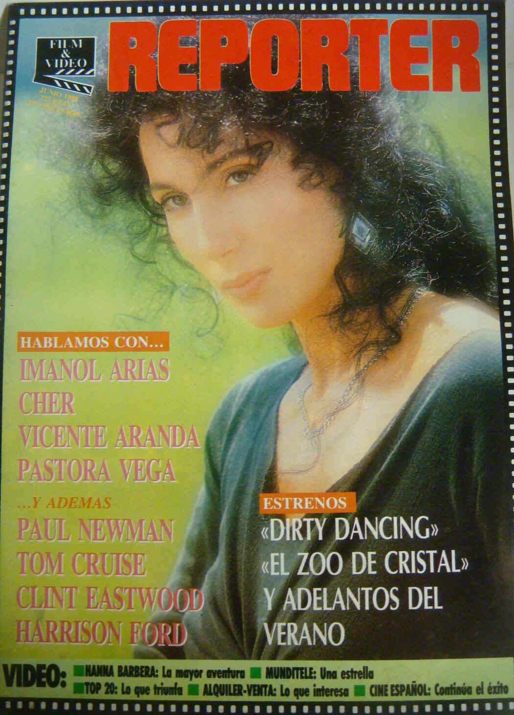 FILM REPORTER magazine side cover June 1988