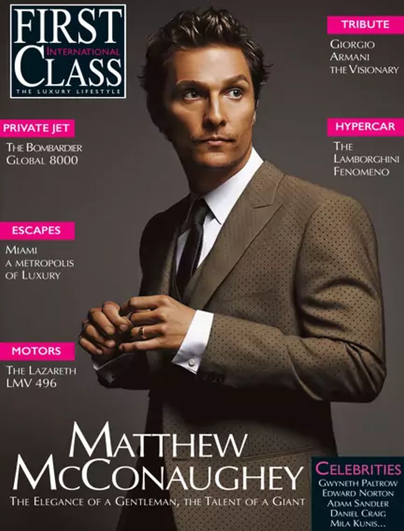 FIRST CLASS magazine side cover Issue 32   