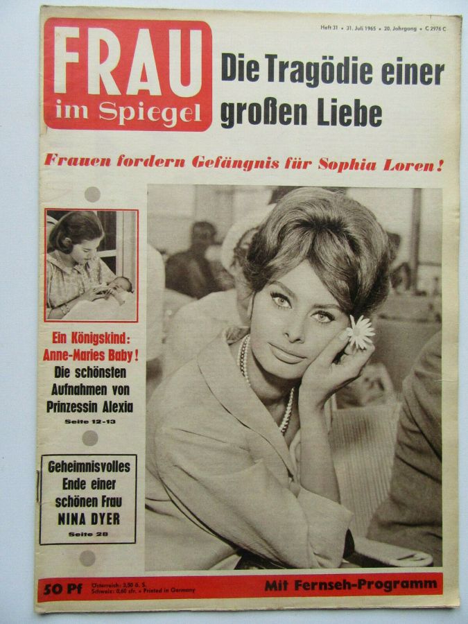 FRAU IM SPIEGEL magazine side cover Issue 31 31 July 1965