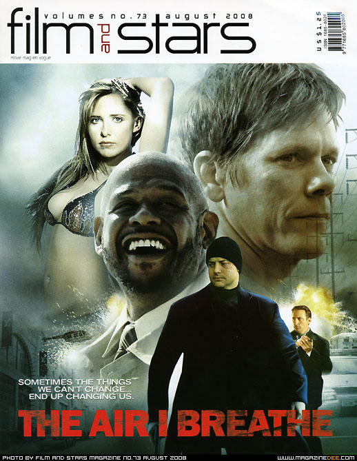 FILM AND STARS magazine side cover Issue 73 August 2008