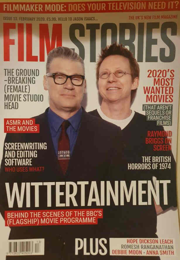 FILM STORIES (UK) magazine side cover Issue 13  February 2020