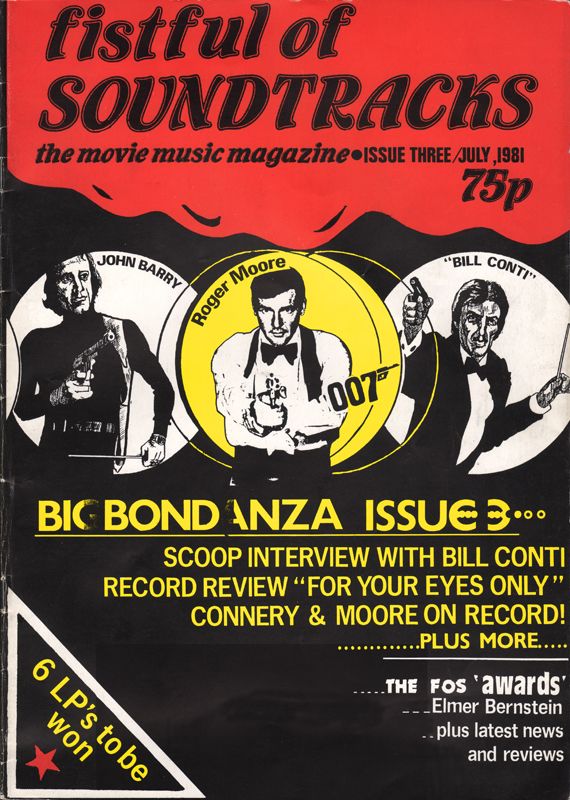 FISTFUL OF SOUNDTRACKS magazine side cover Issue 3  July 1981