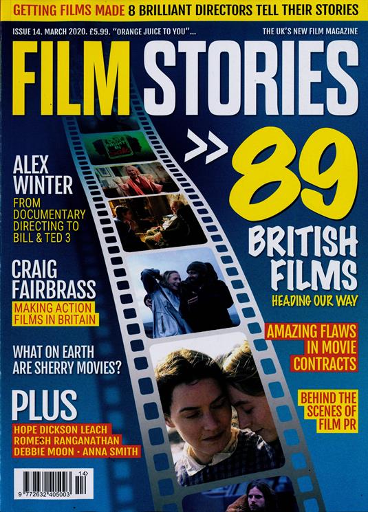 FILM STORIES (UK) magazine side cover Issue 14  March 2020