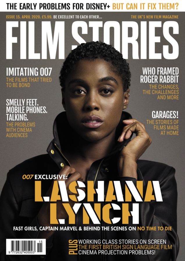 FILM STORIES (UK) magazine side cover Issue 15  April 2020