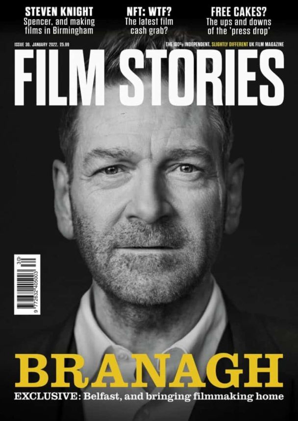 FILM STORIES (UK) magazine side cover Issue 30  January 2022