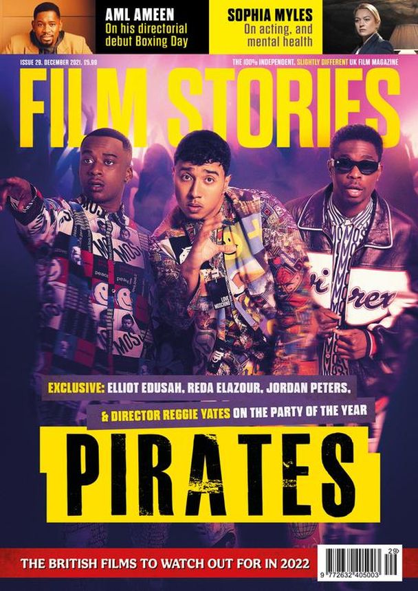 FILM STORIES (UK) magazine side cover Issue 29  December 2021