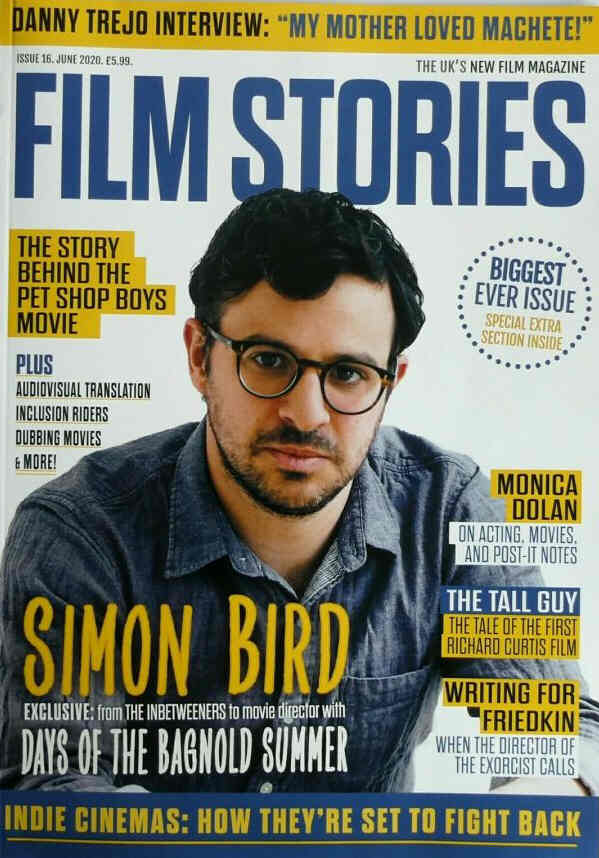 FILM STORIES (UK) magazine side cover Issue 16  June 2020