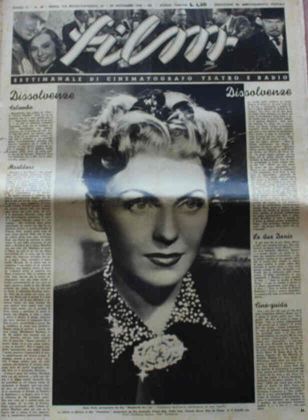 FILM (1938-50) magazine side cover Issue 48 29 November 1941