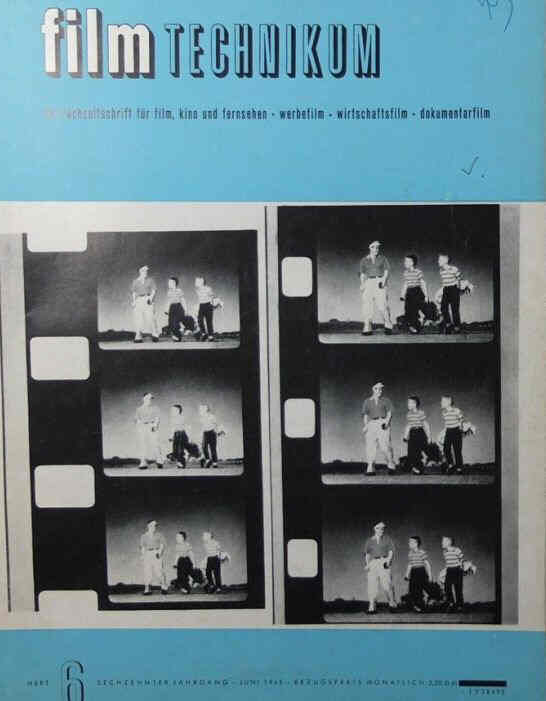 FILM TECHNIKUM magazine side cover  June 1965