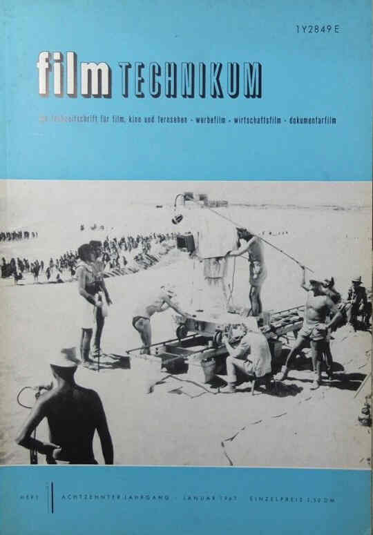 FILM TECHNIKUM magazine side cover  January 1967