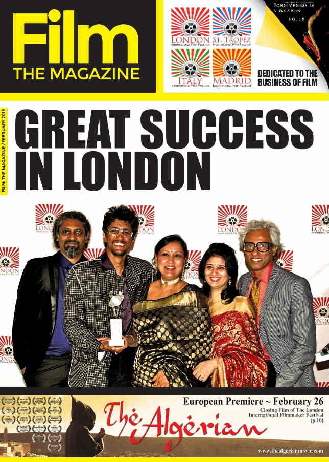FILM THE MAGAZINE magazine side cover Issue 1 February 2015
