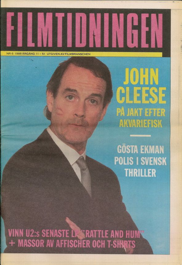 FILM TIDNINGEN magazine side cover Issue 6   1988