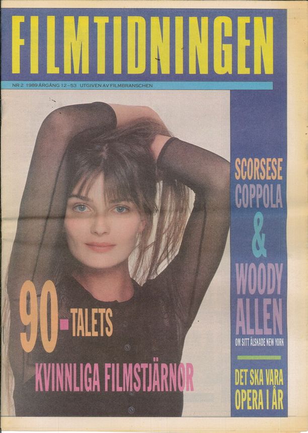 FILM TIDNINGEN magazine side cover Issue 2   1989
