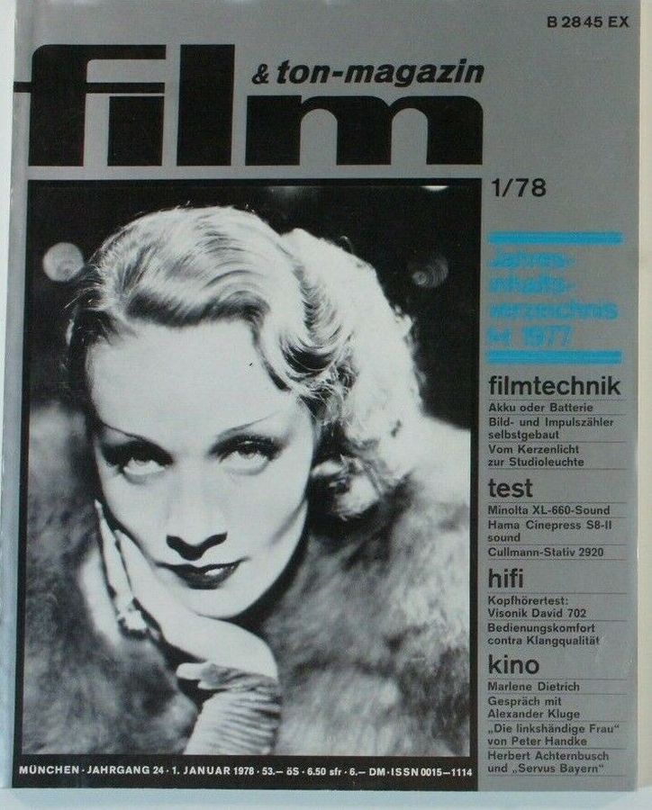 FILM UND TON-MAGAZIN magazine side cover  January 1978