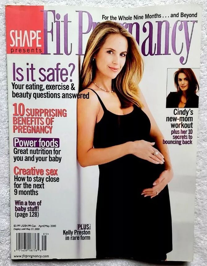 FIT PREGNANCY magazine side cover  April/May 2000