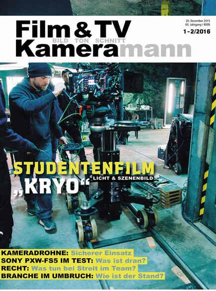 FILM TV KAMERAMANN magazine side cover Issue 1-2 January/February 2016