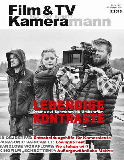 FILM TV KAMERAMANN magazine side cover Issue 5 May 2016
