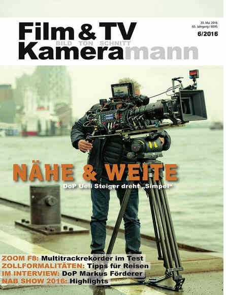 FILM TV KAMERAMANN magazine side cover Issue 6 June 2016