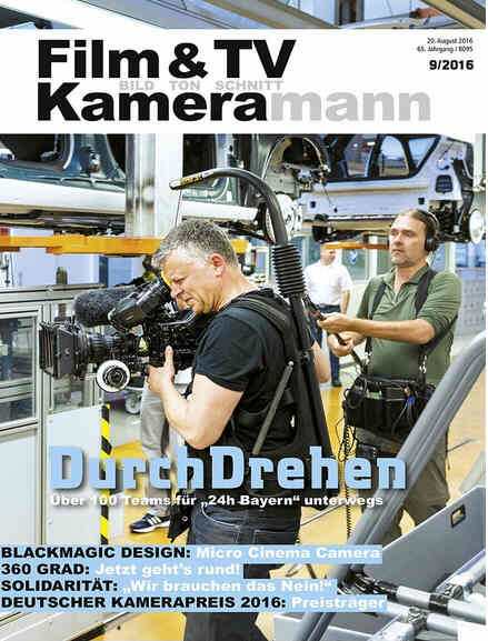 FILM TV KAMERAMANN magazine side cover Issue 9 September 2016