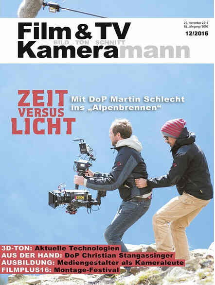 FILM TV KAMERAMANN magazine side cover Issue 12 December 2016