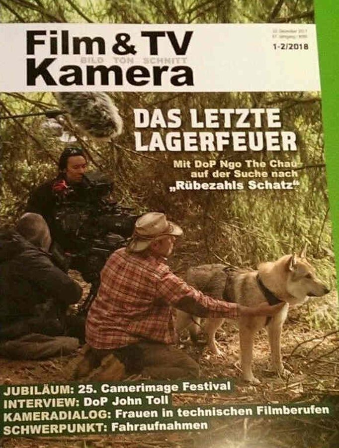 FILM TV KAMERAMANN magazine side cover  January/February 2018