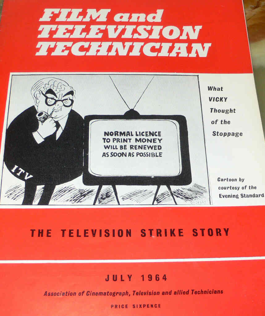 CINE TECHNICIAN magazine side cover Issue 234 July 1964