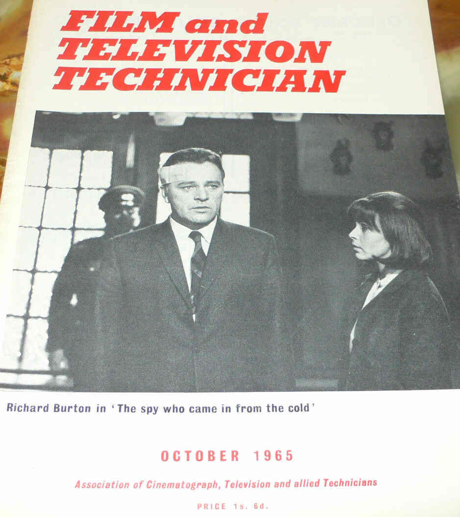 CINE TECHNICIAN magazine side cover Issue 247 October 1965
