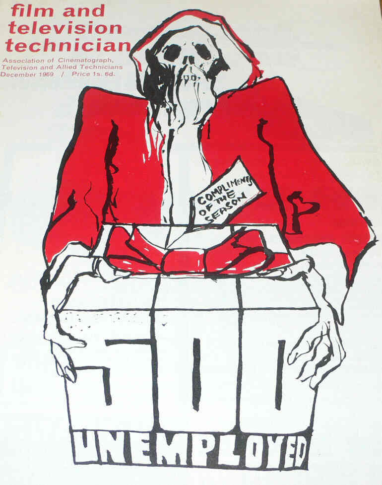 CINE TECHNICIAN magazine side cover Issue 295 December 1969