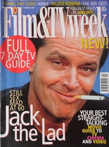 FILM AND TV WEEK magazine side cover 1 March 1997