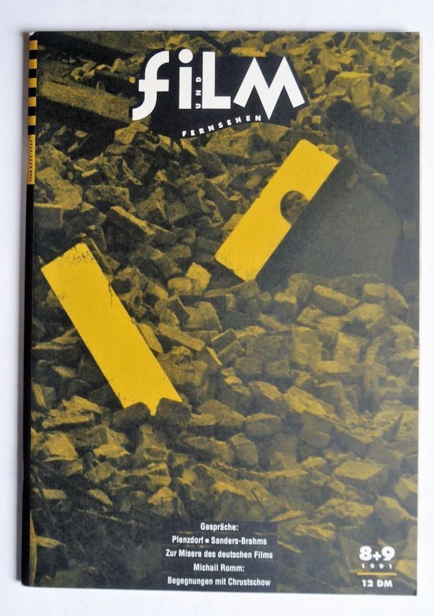 FILM UND FERNSEHEN magazine side cover Issue 8-9   1991