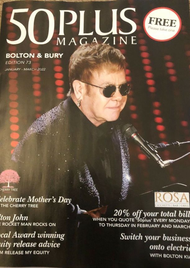 50 PLUS UK magazine side cover Issue 73  January/March 2022