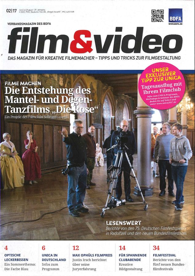 FILM UND VIDEO magazine side cover Issue 2   2017