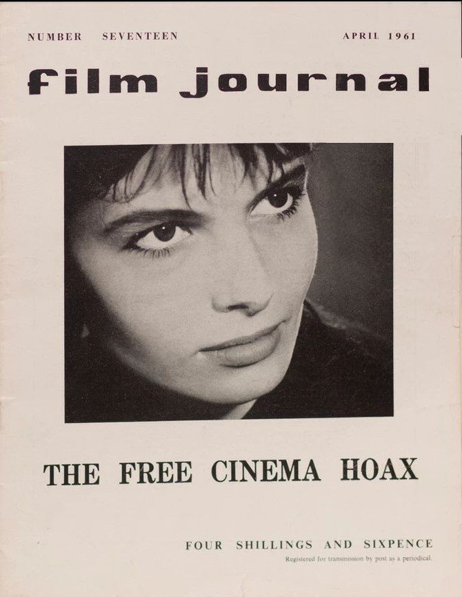 FILM JOURNAL magazine side cover Issue 17  April 1961