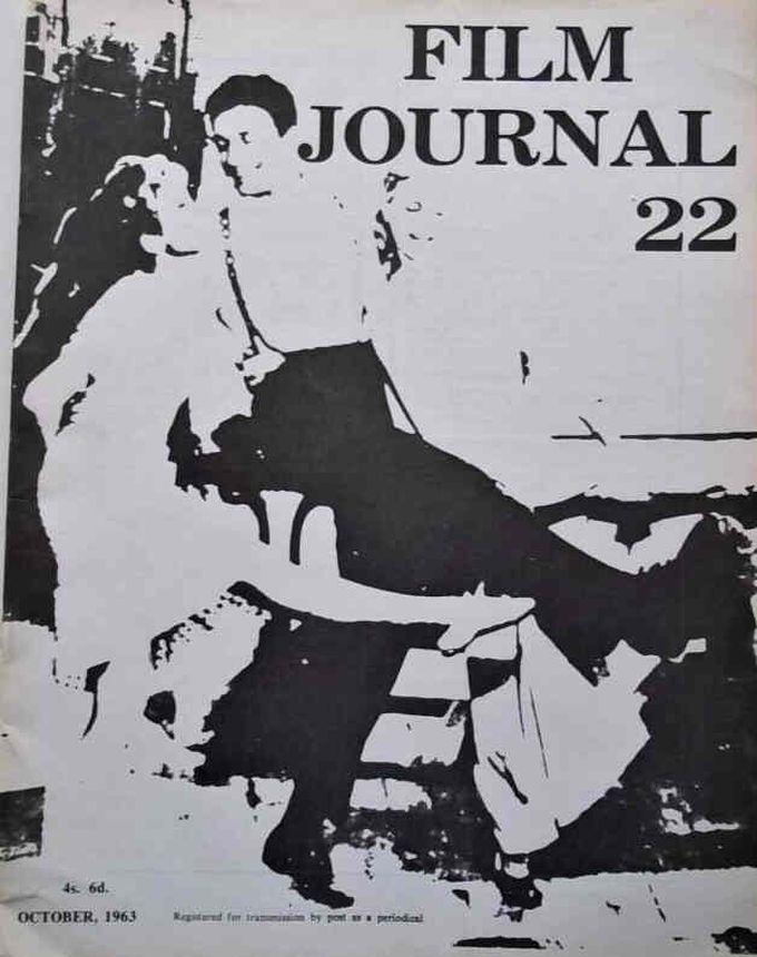 FILM JOURNAL magazine side cover Issue 22  October 1963