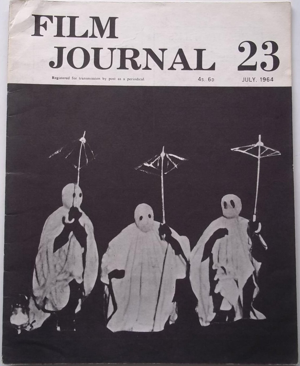 FILM JOURNAL magazine side cover Issue 23  July 1964