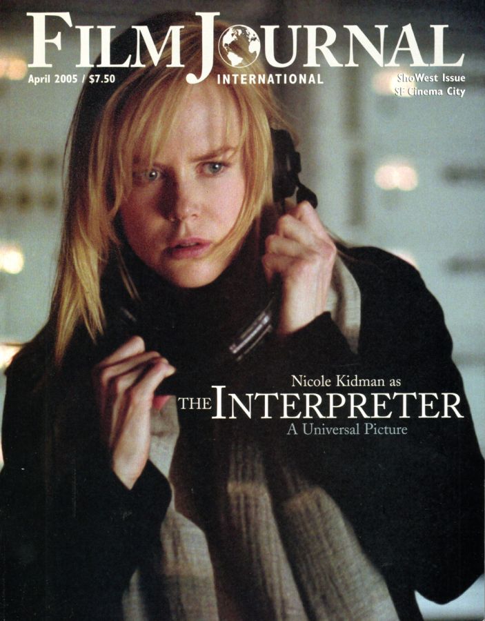 FILM JOURNAL INTERNATIONAL magazine side cover April 2005