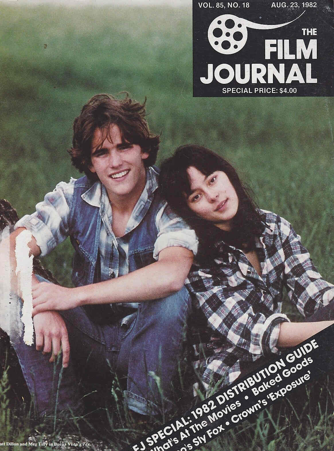 FILM JOURNAL INTERNATIONAL magazine side cover 23 August 1982