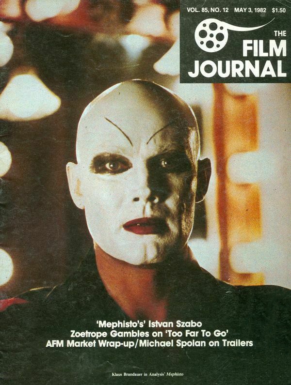 FILM JOURNAL INTERNATIONAL magazine side cover 3 May 1982