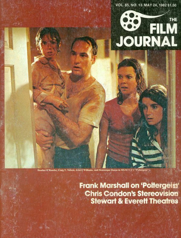 FILM JOURNAL INTERNATIONAL magazine side cover 24 May 1982