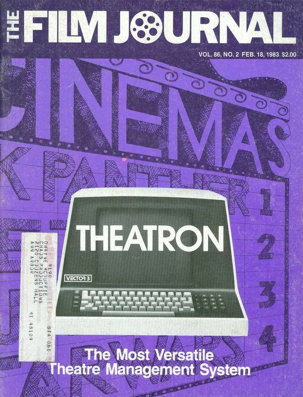 FILM JOURNAL INTERNATIONAL magazine side cover 18 February 1983