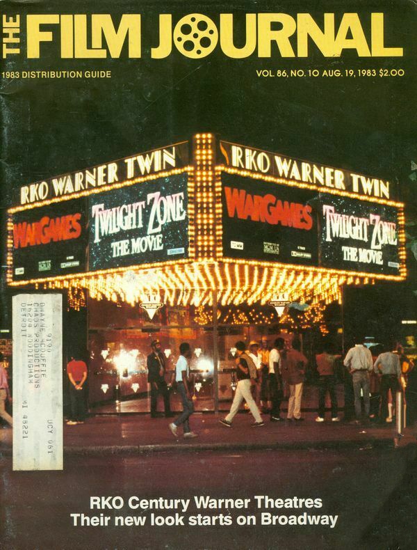 FILM JOURNAL INTERNATIONAL magazine cover 19 August 1983