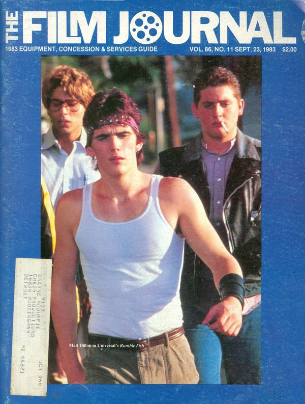 FILM JOURNAL INTERNATIONAL magazine side cover 23 September 1983