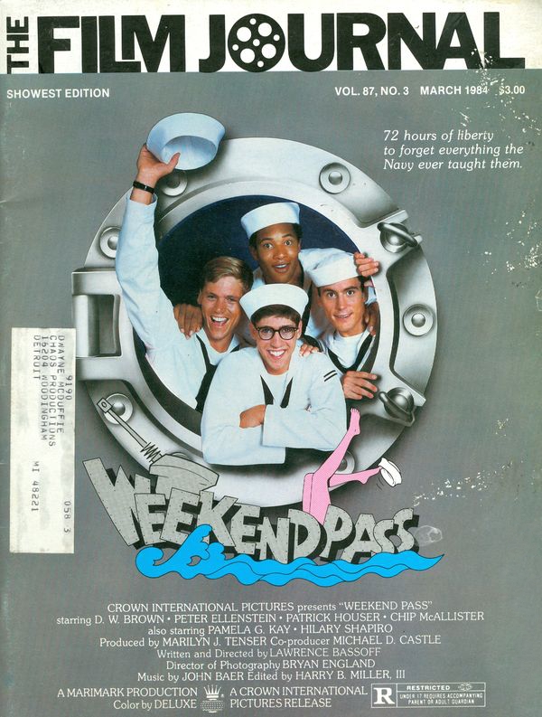 FILM JOURNAL INTERNATIONAL magazine side cover  March 1984