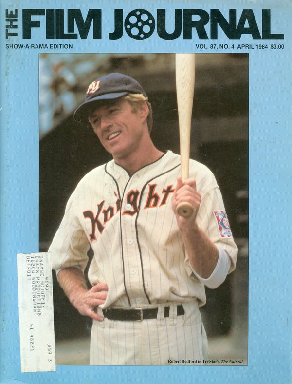 FILM JOURNAL INTERNATIONAL magazine side cover  April 1984