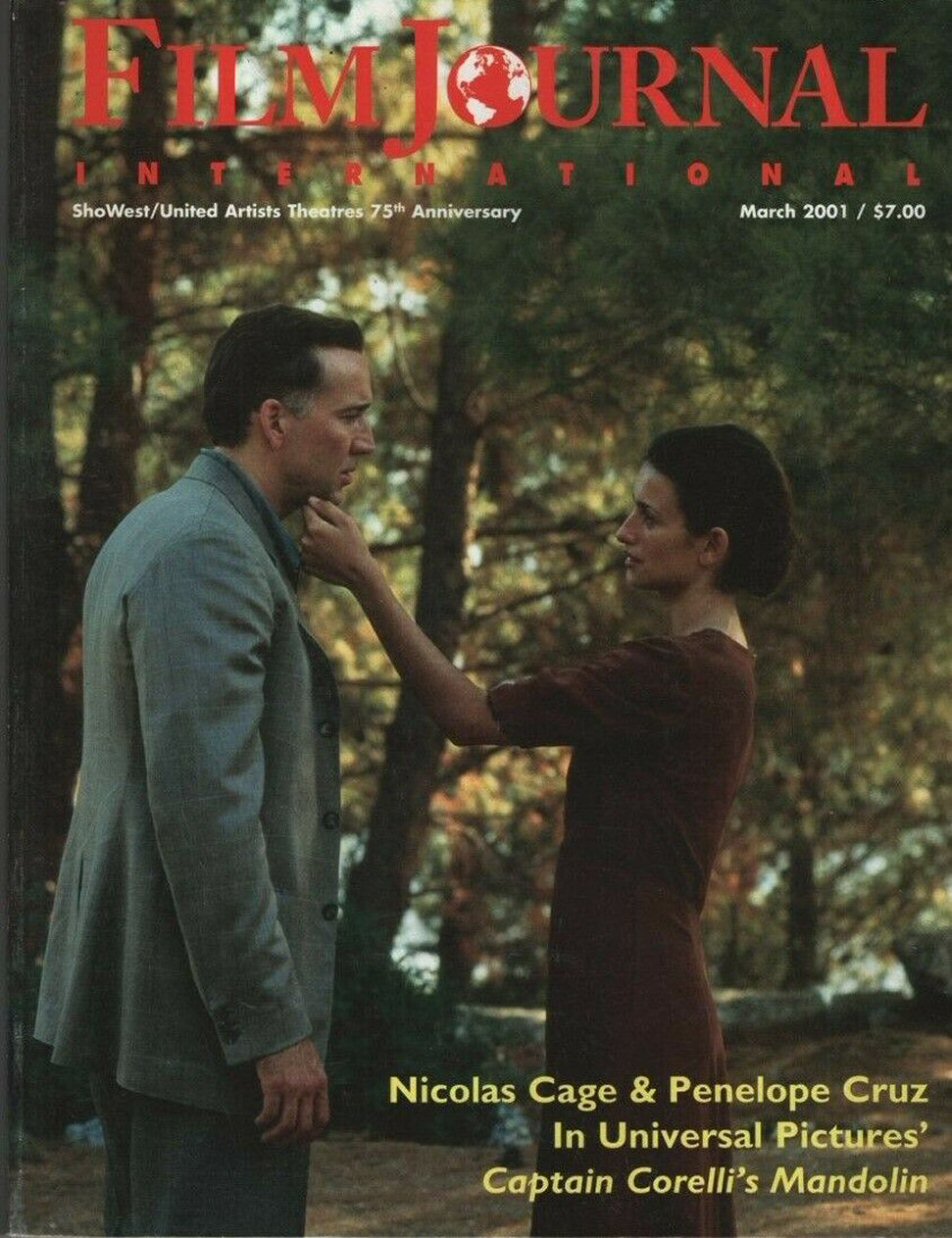 FILM JOURNAL INTERNATIONAL magazine side cover  March 2001