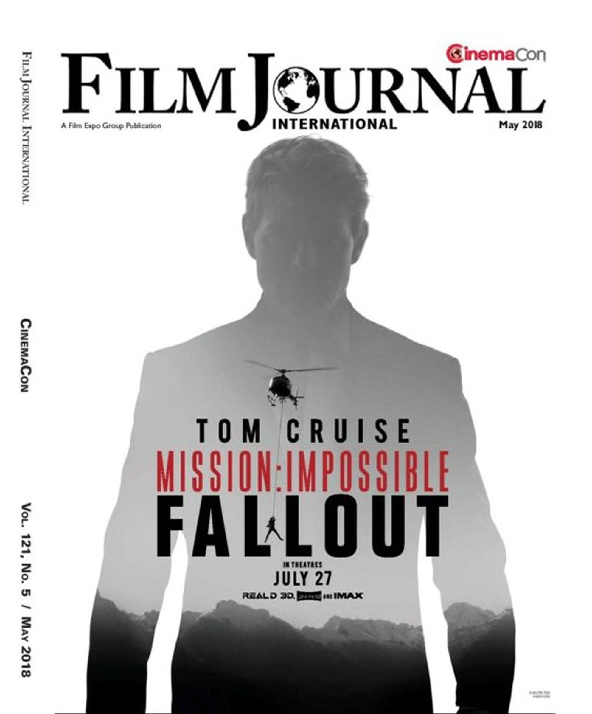 FILM JOURNAL INTERNATIONAL magazine side cover  May 2018