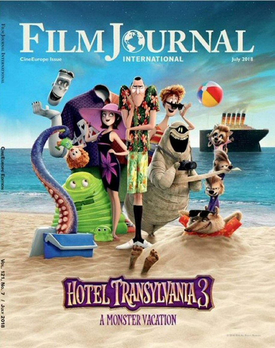 FILM JOURNAL INTERNATIONAL magazine side cover  July 2018