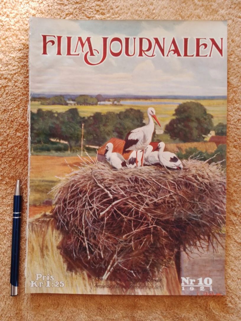 FILMJOURNALEN magazine side cover Issue 10   1921