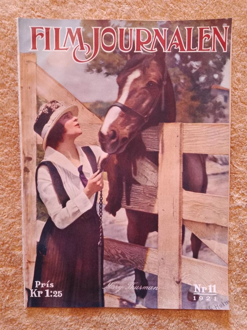 FILMJOURNALEN magazine side cover Issue 11   1921