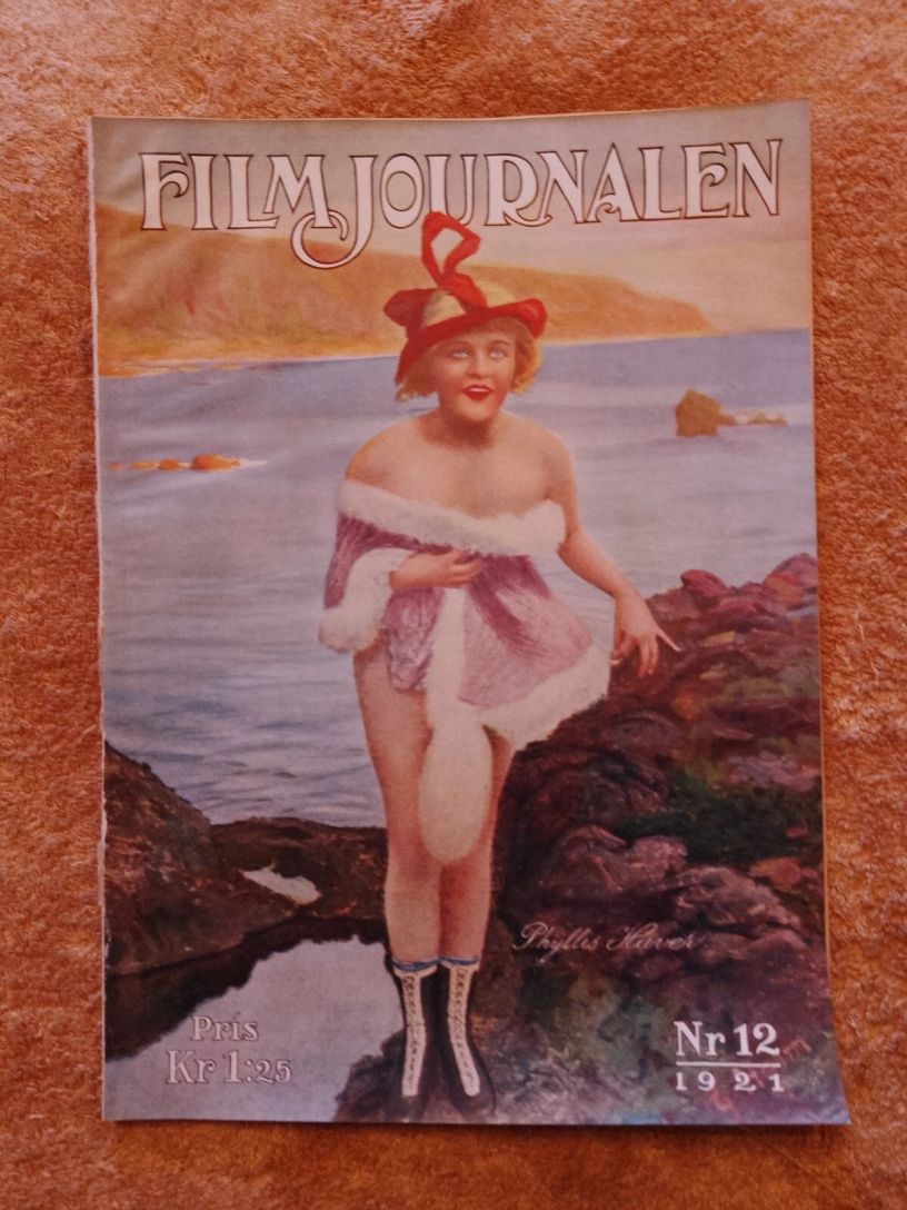 FILMJOURNALEN magazine side cover Issue 12   1921